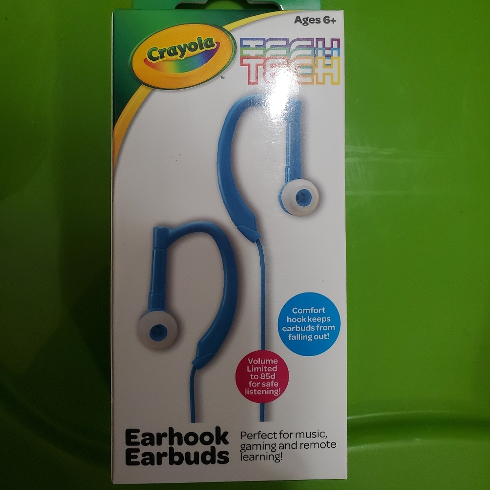 Brand New Crayola Tech Earhook Earbuds